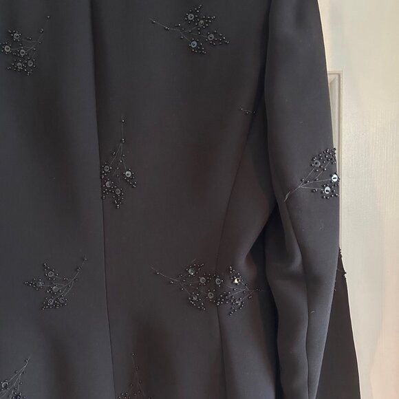 Vintage Jones NY Evening black beaded jacket - Picture 7 of 11
